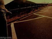 Dick flash - A girl caught me jerking off on the street and help me cum - MissCreamy 3/16