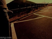 Dick flash - A girl caught me jerking off on the street and help me cum - MissCreamy 5/16