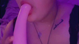 BBW baby girl playing with herself while daddies gone