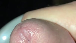 Rubbing on myself, precum 