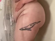 JERK OFF ENCOURAGEMENT- Cute BBW in Shower
