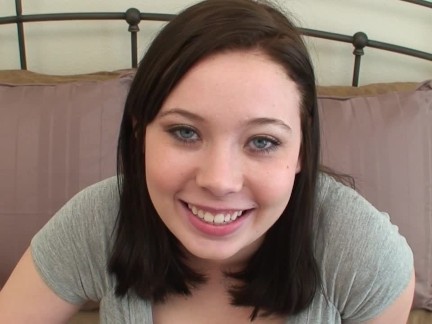 Teen with dreadlocks and a bush makes her first porn