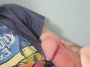 Jerking off in the bathroom