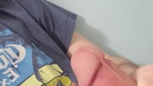 Jerking off in the bathroom