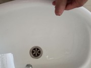 In the office, i pee in the sink.