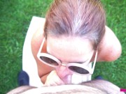 Public Dick Sucking - Missy Not Shy About Gobbling Uncut Cock 13/16