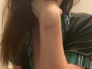 Deepthroat Training Video: Gagging as I look to improve Blow Job technic 4/16