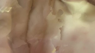 Extreme Close up Pussy teasing! Hot milf fingering her wet pussy in the bed