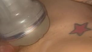 ts Jade Jameson cums hands free after fucking toy vicats