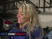 Hot blonde woman likes it from behing in a public parking 7/16