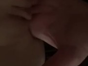 My husband caresses my sweet pussy and I cum with pleasure