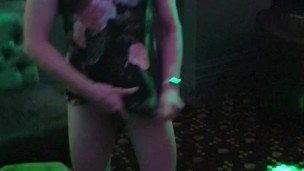 Stripping and being felt up in the bar by my fuck buddy