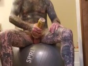 Bouncy Ball and Fleshlight in the Bathroom
