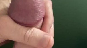 Closeup cock jerk