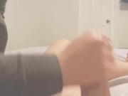 Babysitter catches boss watching porn and makes him cum 3/16