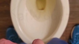 Taking a piss at home