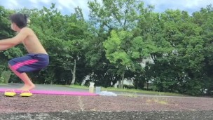 A Japanese idol doing high intense sex training at the Tokyo Olympics venue! ③[Big ass] [Big dick]