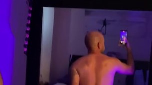 Bi guy playing with dildo