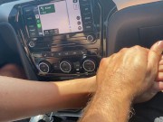 POV MILF foot tease and Handjob while driving 3/16