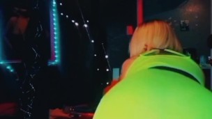Sexy tatted White girl Claps them Cheeks