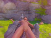 Оливия на члене огромного Фурри 8/16