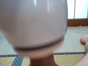 Noisy Japanese blowing toy suck me dry while I watch amazing 3 girls blowjob 9/16