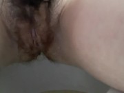Pissing Teen Makes a Mess on the Toilet