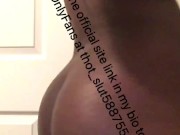 Ebony hottie showers in piss & drinks it