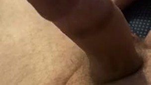 Big white cock getting hard 
