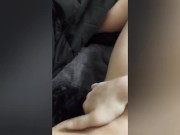 Little Elfy is such a slut she couldn't wait for dick! 