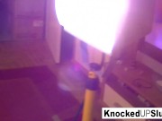 Preggo gets DP'd with a cock & a toy 7/16