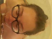 Giving daddy a good blowjob before he fucks me hard... 4/16