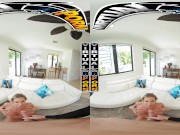 VIRTUALPORN - Busty Blonde MILF Robbin Banx Seduces Step Son In Shower 15/16