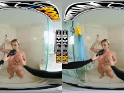 VIRTUALPORN - Busty Blonde MILF Robbin Banx Seduces Step Son In Shower 6/16