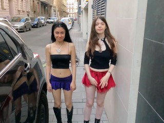 Sissi and Melody have lesbian sex in public – DOLLSCULT