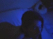 Correcting the submissive for not sucking right. Spanking the ass. 2/16