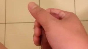 Asian boy masturbates with shampoo 