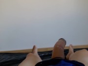 Slave in chastity ride on mistress long strapon anal dildo 16/16