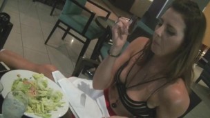 Helena Eating 2 - Public Restaurant Lounge