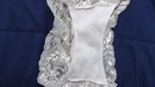 Nutted on borrowed panties part 1