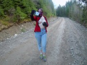 This is how I shoot my solo videos - Risky public nudity in the mountains