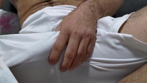 Big bulge - Hot Straight Male HARD COCK in soccer shorts - buddy roleplay