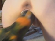 Dripping cream hot milf pussy getting spread by XL Mr Hankeys rentboy on fuckmachine 