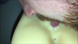 UPCLOSE Fucking Kendra Lust Fake Pussy, then covering it with my Hot Cumshot & then licking it up