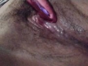 Chubby mexicana se viene en su dildo rosado. 8/16