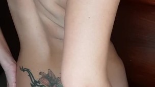 Anal Solo takes entire Dildo