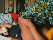 Pent up cheating wife cums on dick before I can even put it in then filled with cum 3/16