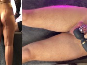 Spanking & Ruined Orgasm in Chastity Cage 11/16