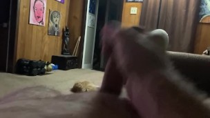 Stroking my dick until I cum POV