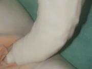 Delicious slut creams on cock 